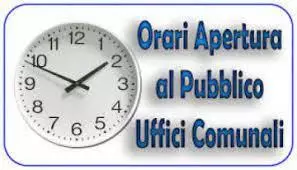 VARIAZIONE ORARIO APERTURA AL PUBBLICO UFFICI COMUNALI